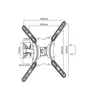 Kép 5/9 - EQuip 23"-55" Pivoting TV Wall Mount Bracket Black