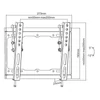 Kép 4/9 - EQuip 23"-43" Tilt TV Wall Mount Bracket Black