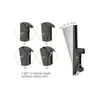 Kép 3/13 - EQuip 45"-55" Dual Screen Ceiling Mount Black