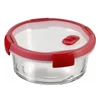 Kép 2/2 - Ételtartó, kerek, üveg, 0,6 l, CURVER "Smart Cook", piros