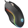 Kép 1/8 - Everest Gamer Egér - SM-F09 TITANIO (7200 DPI, 6gomb, 1,8m harisnyázott kábel,optikai, fekete, RGB LED)