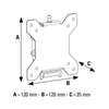 Kép 10/16 - Hama Tilt TV Wall Bracket (26") Black
