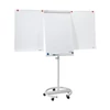 Kép 2/6 - Flipchart tábla 68x105cm, mágneses, 2 db segédkarral, 5 görgős Premium line Franken