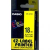 Kép 3/4 - Feliratozógép szalag, 18 mm x 8 m, CASIO, sárga-fekete