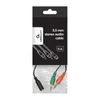 Kép 3/3 - Gembird 3.5mm 4-pin socket to 2x3.5mm stereo plug adapter cable Black