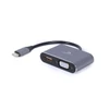 Kép 3/4 - Gembird A-USB3C-HDMIVGA-01 USB Type-C to HDMI + VGA Display adapter Space Grey