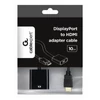 Kép 3/3 - Gembird A-DPM-HDMIF-002 DisplayPort to HDMI adapter cable Black