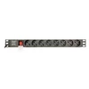 Kép 2/5 - Gembird EG-PDU-014-C14 8 aljzat 3m 1U C14 csatlakozó fekete elosztó
