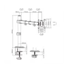 Kép 2/3 - Gembird MA-D1-01 17"-32" egykaros asztali monitor tartó konzol