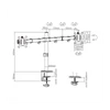 Kép 2/3 - Gembird MA-D2-01 17"-32" kétkaros asztali monitor tartó konzol
