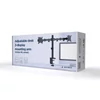 Kép 3/3 - Gembird MA-D2-01 17"-32" kétkaros asztali monitor tartó konzol