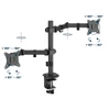 Kép 2/4 - Gembird MA-D2-03 17"-32" kétkaros asztali monitor tartó konzol
