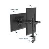 Kép 3/4 - Gembird MA-D2-03 17"-32" kétkaros asztali monitor tartó konzol