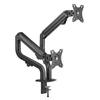 Kép 2/6 - Gembird MA-DA2-02 17"-32" kétkaros asztali monitor tartó konzol