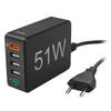 Kép 2/4 - Hama 201630 FIC 3 51W 5 PORT (1xQC3.0, 3xUSB-A, 1xUSB-C PD) hálózati töltő