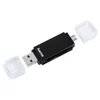 Kép 1/4 - Hama 181056 USB 2.0 mobil-tablet fekete SD/micro kártyaolvasó