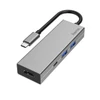 Kép 1/4 - Hama 200107 ezüst USB 3.1 Type-C HUB (2x USB A, 1x USB TYPE-C, HDMI)