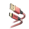 Kép 1/10 - Hama 201559 FIC E3 USB Type-C "Reflective" 1,5m, piros adatkábel