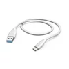 Kép 1/4 - Hama 201596 FIC E3 USB 3.1, Type-C/USB A, 1,5m, fehér adatkábel