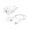 Kép 1/3 - Hama 201620 Lightning - USB Type-C adatkábel, hálózati töltő