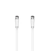 Kép 1/3 - Hama 205063 FIC 90dB F-F 1,5m fehér antenna kábel
