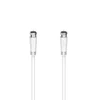 Kép 1/3 - Hama 205064 FIC 90dB F-F 3m fehér antenna kábel