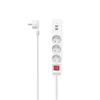 Kép 1/4 - Hama 223185 +USB C+USB A, 18 W, PD/QC 1,4 m fehér 3-as kapcsolós elosztó