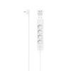 Kép 1/2 - Hama 223191 1,4m fehér 5-ös elosztó +2x USB