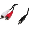 Kép 1/3 - Hama 30456 ST ECO 5,0m 3,5 mm Jack-2 RCA összekötő kábel