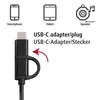 Kép 8/17 - Hama 4 az 1-ben (USB, USB Type-C, micro USB + OTG) 1m fekete adatkábel