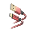 Kép 10/10 - Hama 201559 FIC E3 USB Type-C "Reflective" 1,5m, piros adatkábel