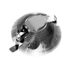 Kép 3/13 - ID-Cooling CPU Cooler - DK-01S (23,8dB; max. 48,76 m3/h; 3pin csatlakozó, 8cm)