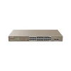 Kép 1/5 - IP-COM Switch PoE - G1126P-24-410W (24x1Gbps; 2x SFP; 24 af/at PoE+ port; 370W, Rackbe szerelhető)