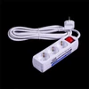 Kép 1/3 - IRIS Electric IEPS-3W-3M-K Hosszabbító elosztó 3 aljzattal, kapcsolóval, 3m fehér