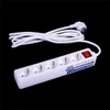 Kép 1/3 - IRIS Electric IEPS-5W-3M-K Hosszabbító elosztó 5 aljzattal, kapcsolóval, 3m fehér