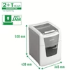 Kép 7/12 - Iratmegsemmisítő, konfetti, 100 lap, LEITZ "IQ AutoFeed SmallOffice 100 P4 Pro"