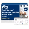 Kéztörlő, Interfold hajtás, H2 rendszer, 21csom/krt, 2rétegű, 100lap, Premium, TORK 