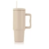 Termoszbögre, 1,2 l,  szívószállal, füllel, bézs