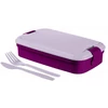 Kép 1/2 - Ételtartó, evőeszközzel, CURVER "Lunch&Go", lila