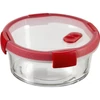 Kép 1/2 - Ételtartó, kerek, üveg, 0,6 l, CURVER "Smart Cook", piros