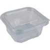 Ételtároló doboz, egybefedeles, műanyag, szögletes, 500 ml, 100 db, 