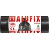 Szemeteszsák, 150 l, 10 db, 80x105 cm, 35 µ, ALUFIX, fekete