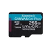 Kép 1/6 - Kingston 256GB SD micro Canvas Go! Plus (SDXC Class 10 UHS-I U3) (SDCG3/256GBSP) memória kártya