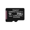 Kép 1/4 - Kingston 256GB SD micro Canvas Select Plus (SDXC Class 10 A1) (SDCS2/256GBSP) memória kártya