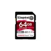 Kép 1/6 - Kingston 64GB SD Canvas React Plus (SDXC Class 10 UHS-II U3) (SDR2/64GB) memóriakártya