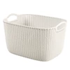 Kép 4/4 - Kötött hatású kosár, L méret, CURVER "Knit", fehér