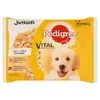 Állateledel alutasakos PEDIGREE Junior kutyáknak 4-pack csirke-marha válogatás 4x100 g