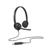 Fejhallgató, mikrofonnal, USB csatlakozás, LOGITECH 