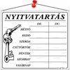 Piktogram Nyitva tartás /számokkal/ 7 napos fehér