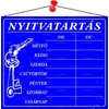 Piktogram Nyitva tartás /számokkal/ 7 napos kék